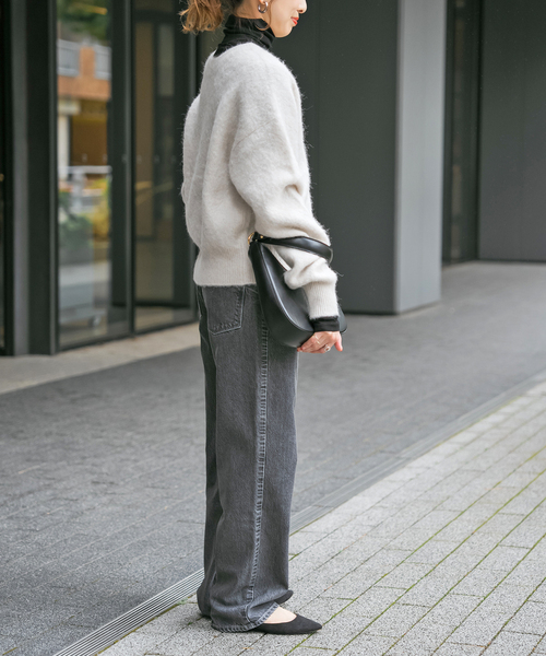 Spick & Span（スピックアンドスパン）の「《追加》シアーハイネックプルオーバー（Tシャツ/カットソー・レディース・ブラック/ホワイト/イエロー系その他/ブルー・FREE）」の15枚目の写真