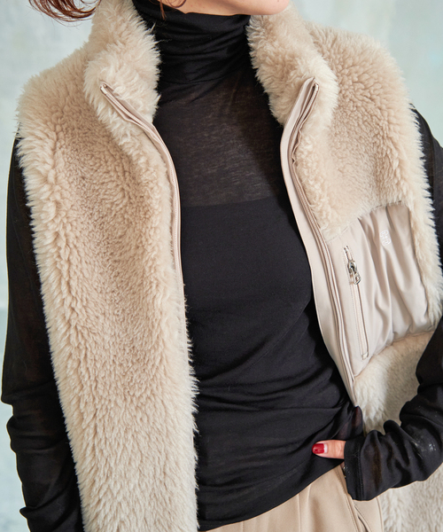 Spick & Span（スピックアンドスパン）の「《追加》シアーハイネックプルオーバー（Tシャツ/カットソー・レディース・ブラック/ホワイト/イエロー系その他/ブルー・FREE）」の17枚目の写真