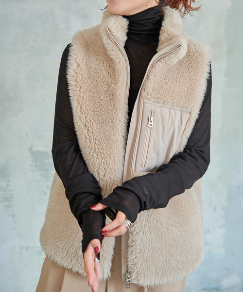 Spick & Span（スピックアンドスパン）の「《追加》シアーハイネックプルオーバー（Tシャツ/カットソー・レディース・ブラック/ホワイト/イエロー系その他/ブルー・FREE）」の19枚目の写真