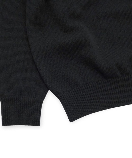yoko sakamoto（ヨーコサカモト）の「【YOKO SAKAMOTO】 RAGLAN CREW NECK KNIT（ニット/セーター・メンズ・ブラック・SMALL/MEDIUM）」の3枚目の写真
