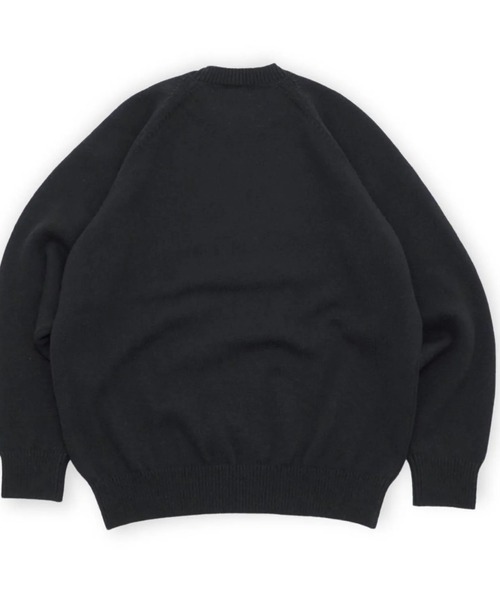 yoko sakamoto（ヨーコサカモト）の「【YOKO SAKAMOTO】 RAGLAN CREW NECK KNIT（ニット/セーター・メンズ・ブラック・SMALL/MEDIUM）」の4枚目の写真