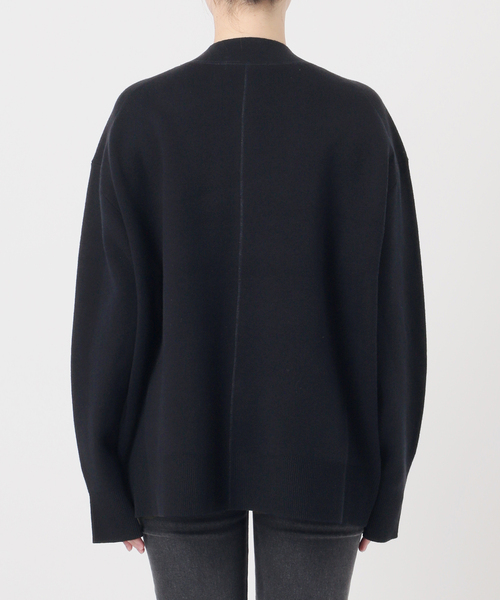 relume コットンカシミヤミックスダブルニットVネックカーディガン ネイビー relume コットンカシミヤミックスダブルニットVネックカーディガン