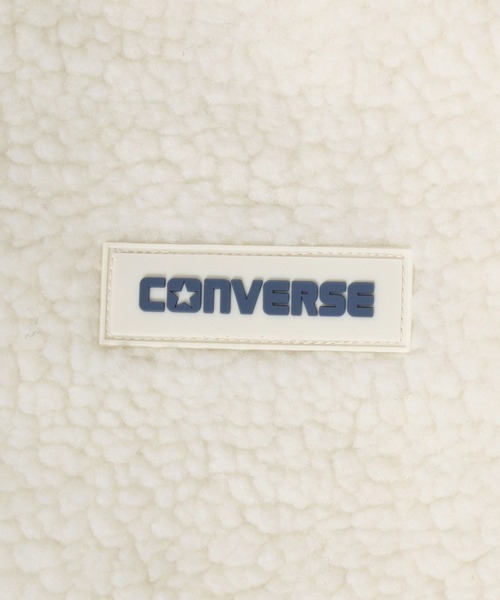 CONVERSE(コンバース)の「CONVERSE white(コンバース ホワイト)ボアフリース スタンドネックフードブルゾンジャケット レディース(ブルゾン・レディース・ピンク/アイボリー/ブラック/モカ・L/M)」の21枚目の写真