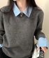 SHEENA（シーナ）の「レイヤードデザインニットプルオーバー（ニット/セーター・M）」