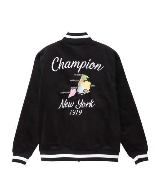 セール】Champion NEW YORK SOUVENIR JACKET（スタジャン）｜Champion