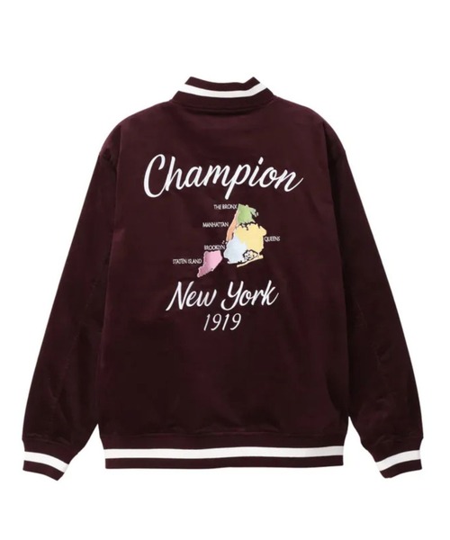 Champion（チャンピオン）の「Champion NEW YORK SOUVENIR JACKET（スタジャン・メンズ・ワイン/ブラック/ネイビー・XL/L/M）」の14枚目の写真