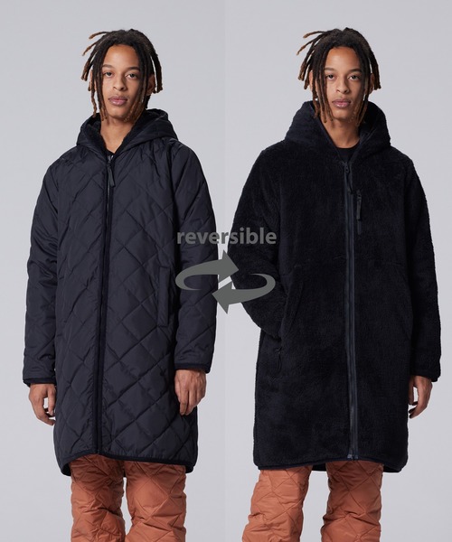 TAION シティ リバーシブル パイピングフード ダウン×ボア コート シティ リバーシブル パイピングフード ダウン×ボア コート – TAION