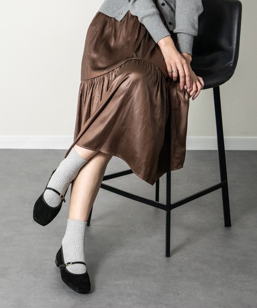 ANGEL ALARCON（アンヘルアラルコン）の「【ANGEL ALARCON】スクエアトウストラップパンプス(D51501)（パンプス・レディース・ブラウン系その他/ブラック系その他/ブラック・38/36/37）」の9枚目の写真