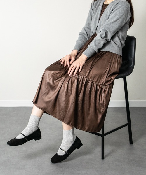 ANGEL ALARCON（アンヘルアラルコン）の「【ANGEL ALARCON】スクエアトウストラップパンプス(D51501)（パンプス・レディース・ブラウン系その他/ブラック系その他/ブラック・38/36/37）」の10枚目の写真