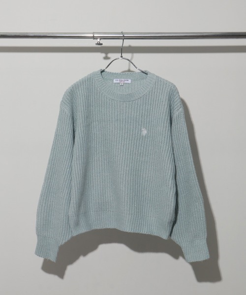 U.S. POLO ASSN.(ユーエスポロアッスン)の「【U.S. POLO ASSN./ユーエスポロアッスン】ロゴ刺繍 クルーネック ラメニット セーター(ニット/セーター・レディース・アイボリー/グリーン/グレー・L/LL/M)」の13枚目の写真