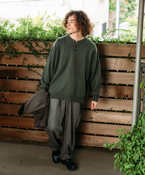 FREAK'S STORE(フリークスストア)の「限定展開 ワイドシルエット ウールライク クライミングパンツ/ワイドスラックス(その他パンツ・メンズ・ベージュ/ブラウン/チャコールグレー/ブラック・LARGE/MEDIUM/SMALL)」の10枚目の写真