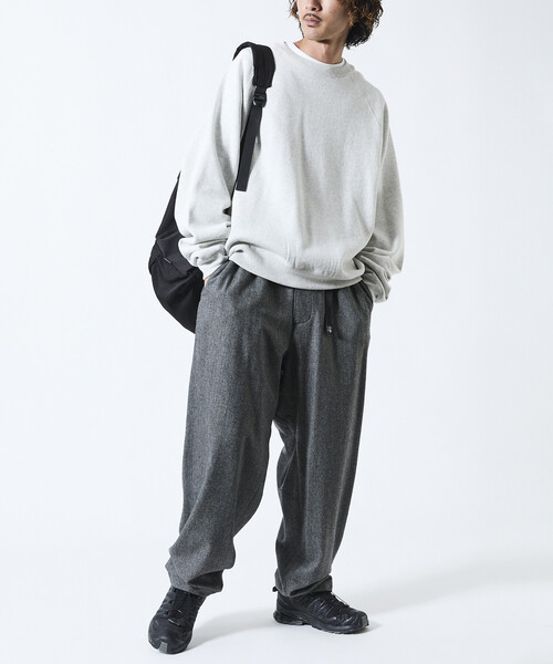 FREAK'S STORE(フリークスストア)の「限定展開 ワイドシルエット ウールライク クライミングパンツ/ワイドスラックス(その他パンツ・メンズ・ベージュ/ブラウン/チャコールグレー/ブラック・LARGE/MEDIUM/SMALL)」の20枚目の写真