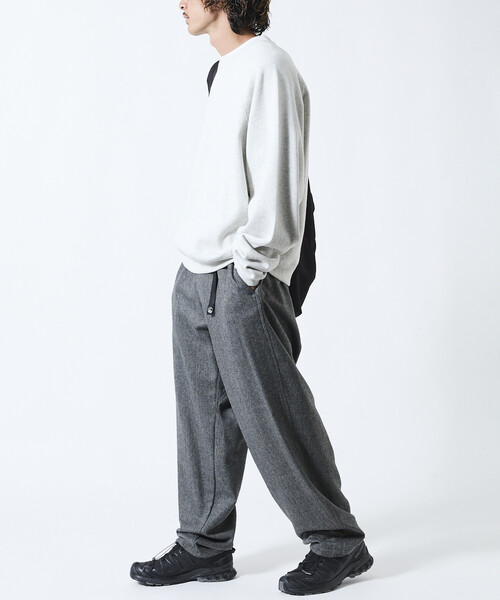 FREAK'S STORE(フリークスストア)の「限定展開 ワイドシルエット ウールライク クライミングパンツ/ワイドスラックス(その他パンツ・メンズ・ベージュ/ブラウン/チャコールグレー/ブラック・LARGE/MEDIUM/SMALL)」の22枚目の写真