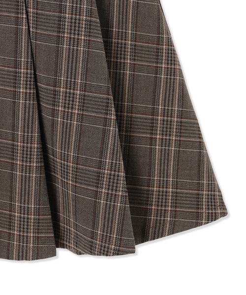 Amourire girl（アムリールガール）の「インパンツ付 チェックプリーツミニスカート（スカート・キッズ・ブラック/ブラウン・140cm/150cm/160cm/130cm）」の11枚目の写真