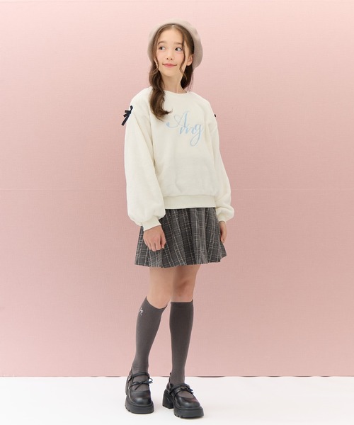 Amourire girl（アムリールガール）の「インパンツ付 チェックプリーツミニスカート（スカート・キッズ・ブラック/ブラウン・140cm/150cm/160cm/130cm）」の22枚目の写真