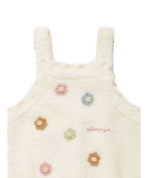 gelato pique(ジェラートピケ)の「【ラッピング済み】【BABY】ベビモコフラワーロンパース&レッグウォーマーSET(ベビーギフト・キッズ・オフホワイト・80)」の5枚目の写真