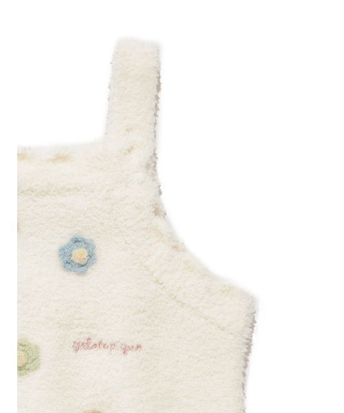 gelato pique(ジェラートピケ)の「【ラッピング済み】【BABY】ベビモコフラワーロンパース&レッグウォーマーSET(ベビーギフト・キッズ・オフホワイト・80)」の6枚目の写真