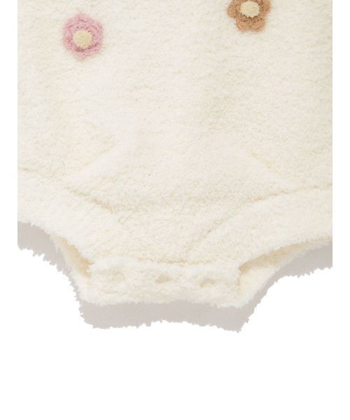 gelato pique(ジェラートピケ)の「【ラッピング済み】【BABY】ベビモコフラワーロンパース&レッグウォーマーSET(ベビーギフト・キッズ・オフホワイト・80)」の8枚目の写真