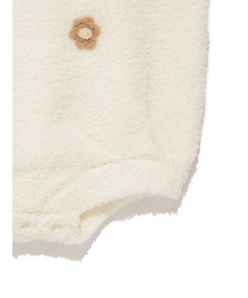 gelato pique(ジェラートピケ)の「【ラッピング済み】【BABY】ベビモコフラワーロンパース&レッグウォーマーSET(ベビーギフト・キッズ・オフホワイト・80)」の9枚目の写真