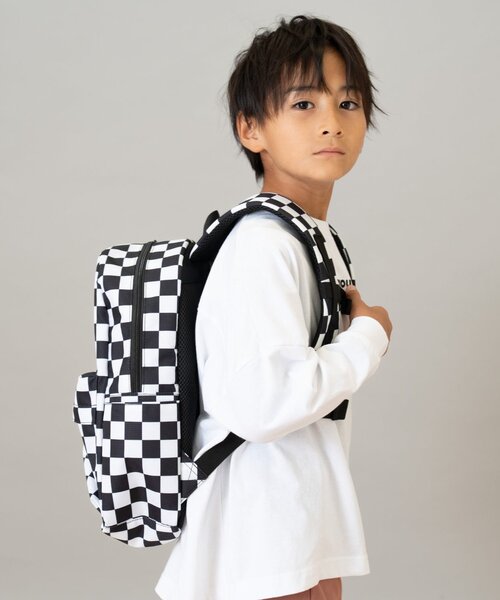 and D. petit main(アンドディープティマイン)の「【365D.】デイリーアソート柄リュック14L(バックパック/リュック・キッズ・パープル/ホワイト/サックスブルー・F)」の2枚目の写真