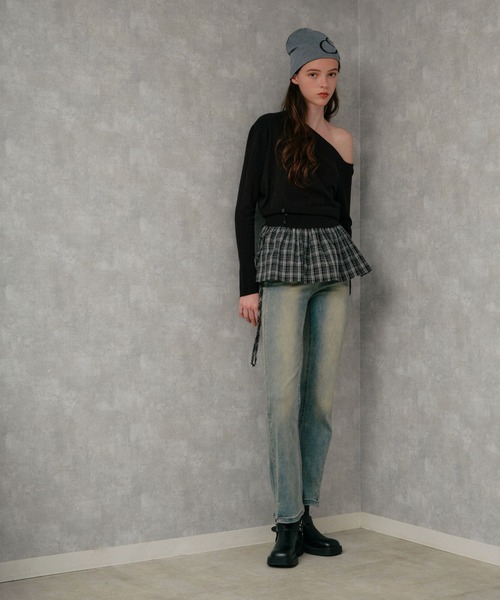 ALAND(エーランド)の「【UNISEX】ALAND/ショートロゴビーニー(ニットキャップ/ビーニー・レディース・ブラック/グレー/オフホワイト・FREE)」の6枚目の写真