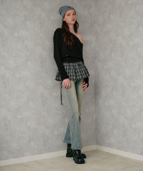 ALAND(エーランド)の「【UNISEX】ALAND/ショートロゴビーニー(ニットキャップ/ビーニー・レディース・ブラック/グレー/オフホワイト・FREE)」の7枚目の写真