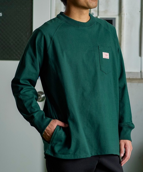 BIG MIKE(ビッグマイク)の「BIG MIKE 10オンス スリー ポケット L/S TEE(Tシャツ/カットソー・メンズ・アッシュグレー/モスグリーン/スミクロ・X-LARGE/MEDIUM/LARGE)」の20枚目の写真