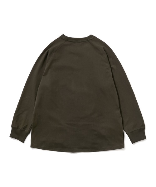 BIG MIKE(ビッグマイク)の「BIG MIKE 10オンス スリー ポケット L/S TEE(Tシャツ/カットソー・メンズ・アッシュグレー/モスグリーン/スミクロ・X-LARGE/MEDIUM/LARGE)」の8枚目の写真