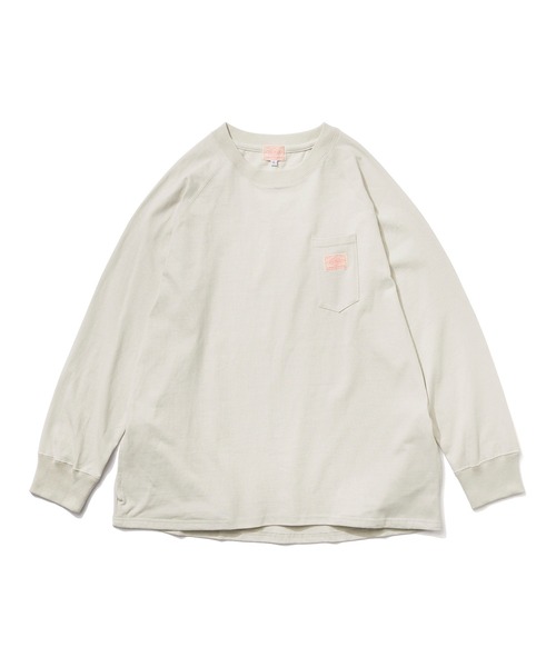 BIG MIKE(ビッグマイク)の「BIG MIKE 10オンス スリー ポケット L/S TEE(Tシャツ/カットソー・メンズ・アッシュグレー/モスグリーン/スミクロ・X-LARGE/MEDIUM/LARGE)」の9枚目の写真