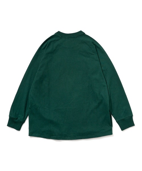 BIG MIKE(ビッグマイク)の「BIG MIKE 10オンス スリー ポケット L/S TEE(Tシャツ/カットソー・メンズ・アッシュグレー/モスグリーン/スミクロ・X-LARGE/MEDIUM/LARGE)」の12枚目の写真
