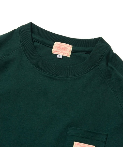 BIG MIKE(ビッグマイク)の「BIG MIKE 10オンス スリー ポケット L/S TEE(Tシャツ/カットソー・メンズ・アッシュグレー/モスグリーン/スミクロ・X-LARGE/MEDIUM/LARGE)」の13枚目の写真