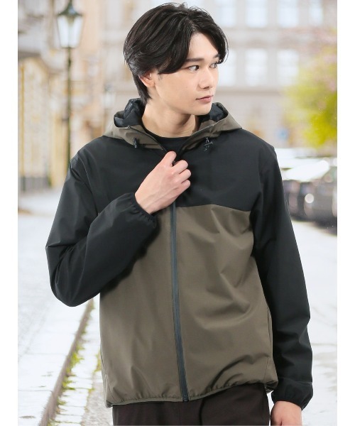 TAKA-Q(タカキュー)の「【ALL WEATHER TEX】タカキュー 裏メッシュパーカー(マウンテンパーカー・メンズ・ライトグレー/ブラック/カーキ・X-LARGE/3L/MEDIUM/LARGE)」の3枚目の写真