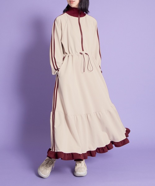 フリルジャージワンピース（ワンピース）｜PUNYUS（プニュズ）の