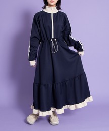 PUNYUS | フリルジャージワンピース(ワンピース)