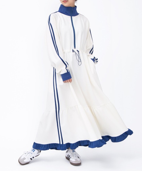 フリルジャージワンピース（ワンピース）｜PUNYUS（プニュズ）の