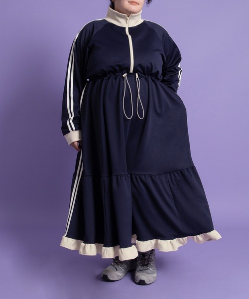 フリルジャージワンピース（ワンピース）｜PUNYUS（プニュズ）の