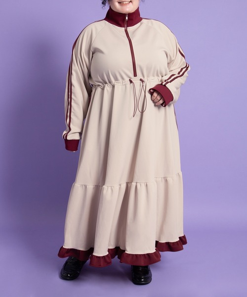 PUNYUS フリルジャージワンピース フリルジャージワンピース（ワンピース）｜PUNYUS（プニュズ）の