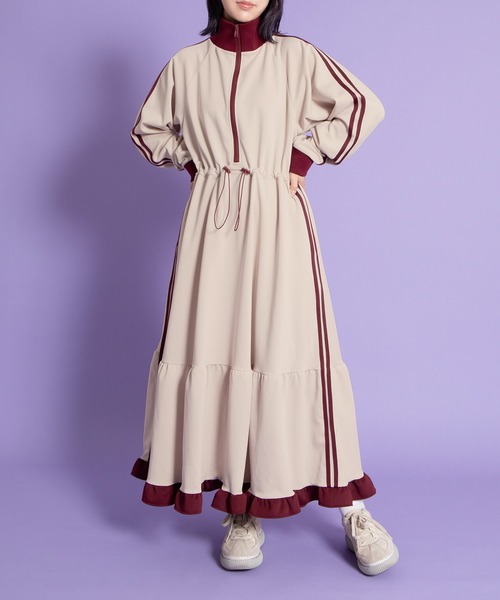 PUNYUS フリルジャージワンピース フリルジャージワンピース（ワンピース）｜PUNYUS（プニュズ）の