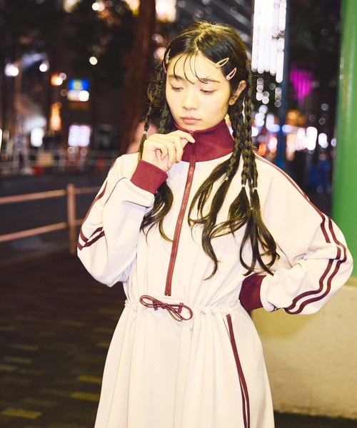 フリルジャージワンピース（ワンピース）｜PUNYUS（プニュズ）の