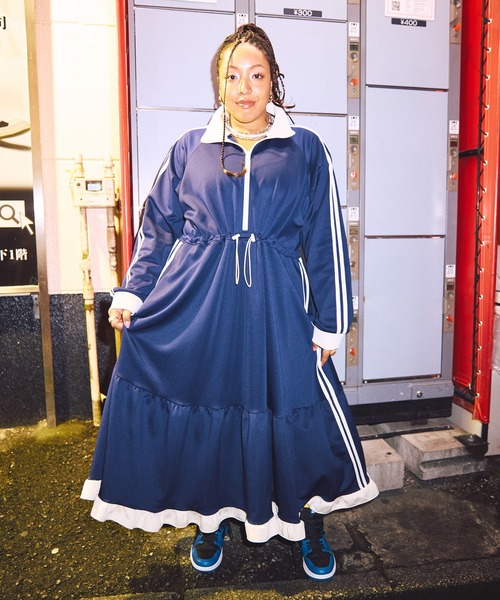 PUNYUS フリルジャージワンピース フリルジャージワンピース（ワンピース）｜PUNYUS（プニュズ）の