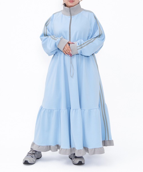 フリルジャージワンピース（ワンピース）｜PUNYUS（プニュズ）の