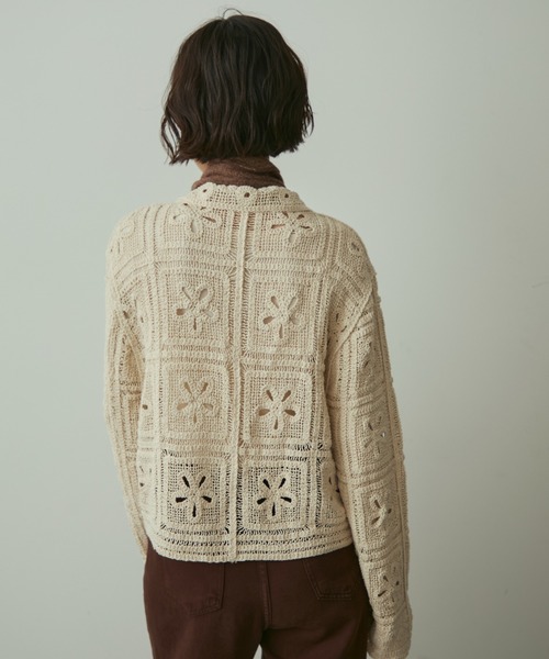 flower crochet shirt / フラワークロシェシャツ（シャツ/ブラウス