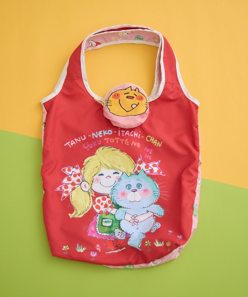 Paradise Picnic（パラダイスピクニック）の「【水森亜土】エコバッグ（エコバッグ/サブバッグ・レディース・パープル/レッド・FREE）」の2枚目の写真