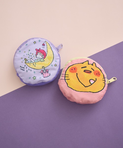 Paradise Picnic（パラダイスピクニック）の「【水森亜土】エコバッグ（エコバッグ/サブバッグ・レディース・パープル/レッド・FREE）」の6枚目の写真