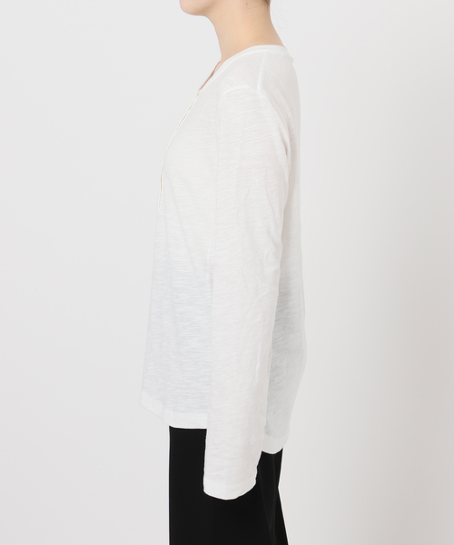 COTTON SLAB HENRY Tシャツ（Tシャツ/カットソー）｜Deuxieme Classe