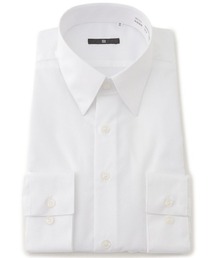 SUIT SELECT（スーツセレクト）の「【形態安定】【長袖】【BLACK LINE】レギュラーカラーワイシャツ/ホワイト（ビジネスシャツ）」