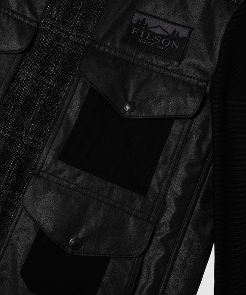 JUNYA WATANABE MAN(ジュンヤワタナベマン)の「「FILSON」WーNAME WOOL TWEED CHECK COAT(ミリタリージャケット・メンズ・ブラック×レッド・XS/S/M/L)」の5枚目の写真