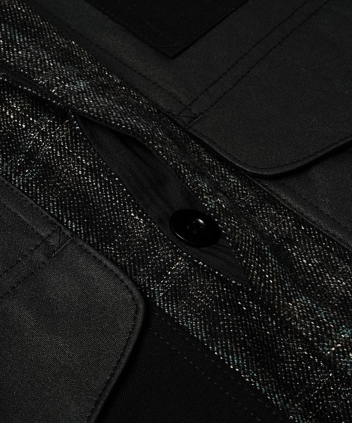 JUNYA WATANABE MAN(ジュンヤワタナベマン)の「「FILSON」WーNAME WOOL TWEED CHECK COAT(ミリタリージャケット・メンズ・ブラック×レッド・XS/S/M/L)」の6枚目の写真