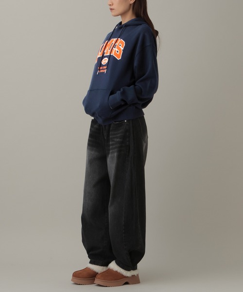 AMESWORLDWIDE（アメスワールドワイド）の「AMES WORLDWIDE／ベーシックアップリケフーディー（パーカー・レディース・グレー/ナチュラル/ネイビー・SMALL）」の18枚目の写真