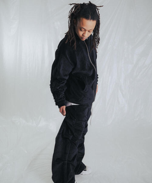 FR(13)NDS（フレンズ）の「FR(13)NDS /フレンズ/Velor TRACK JACKET（その他アウター・メンズ・グレー/ブラック・F）」の6枚目の写真